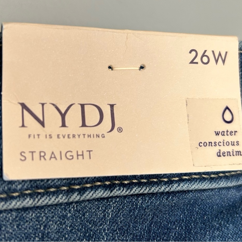 NYDJ Marilyn Straight Ankle Jeans Women’s Plus Size 26W Distressed Stretch Denim - Picture 9 of 10
